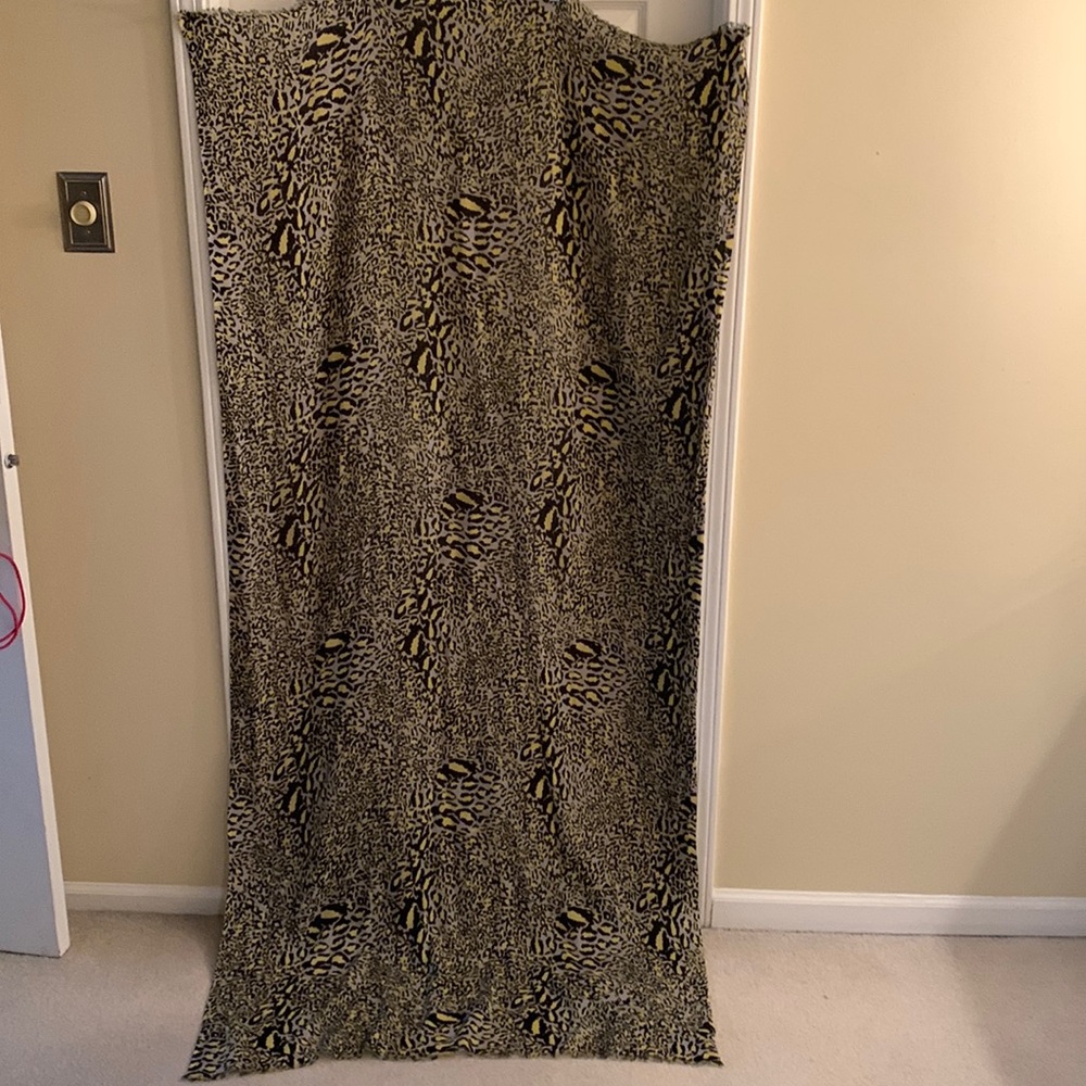 Diane Von Furstenberg Kenley Scarf Snow Leopard Yellow